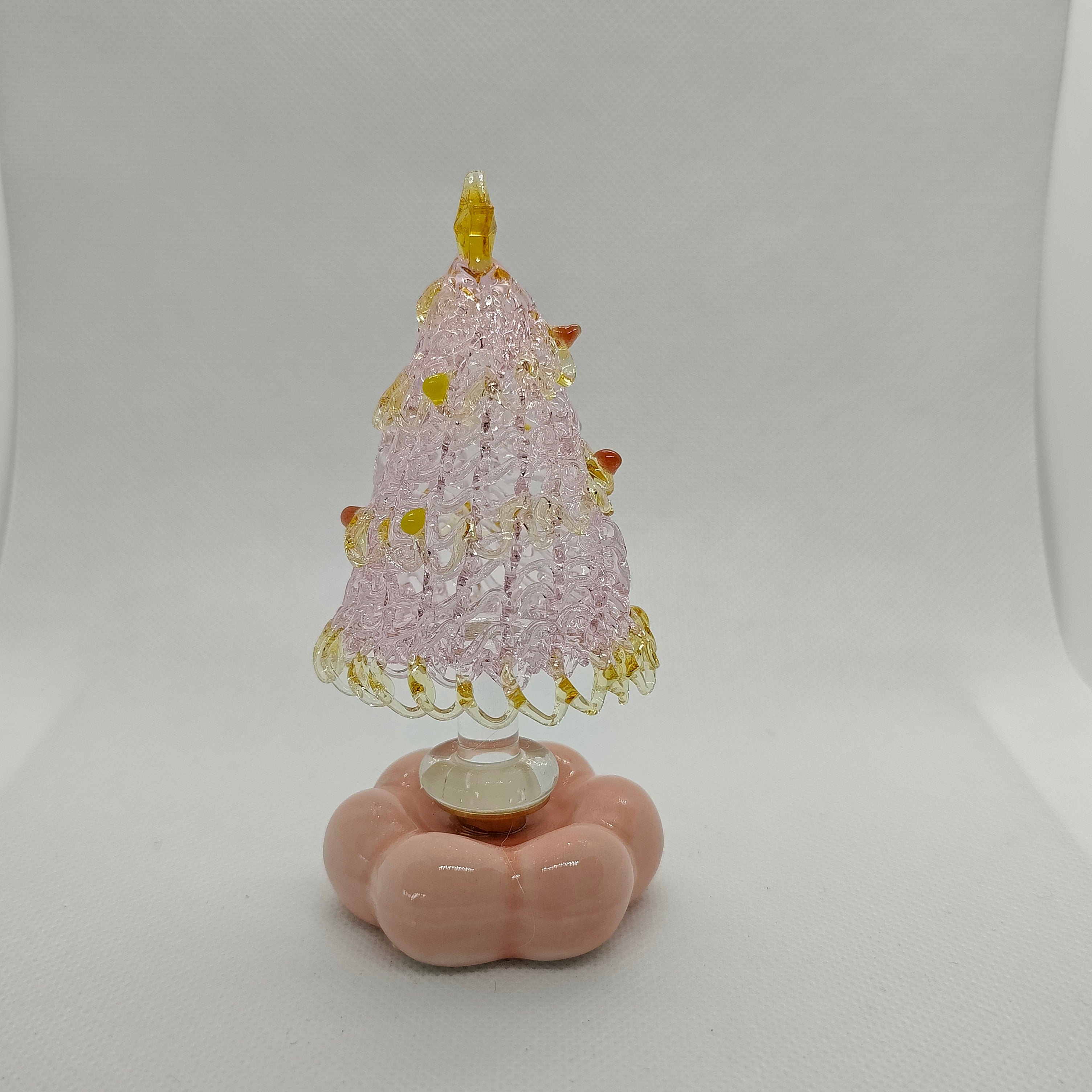 Spinning Glass Christmas Tree Decoration