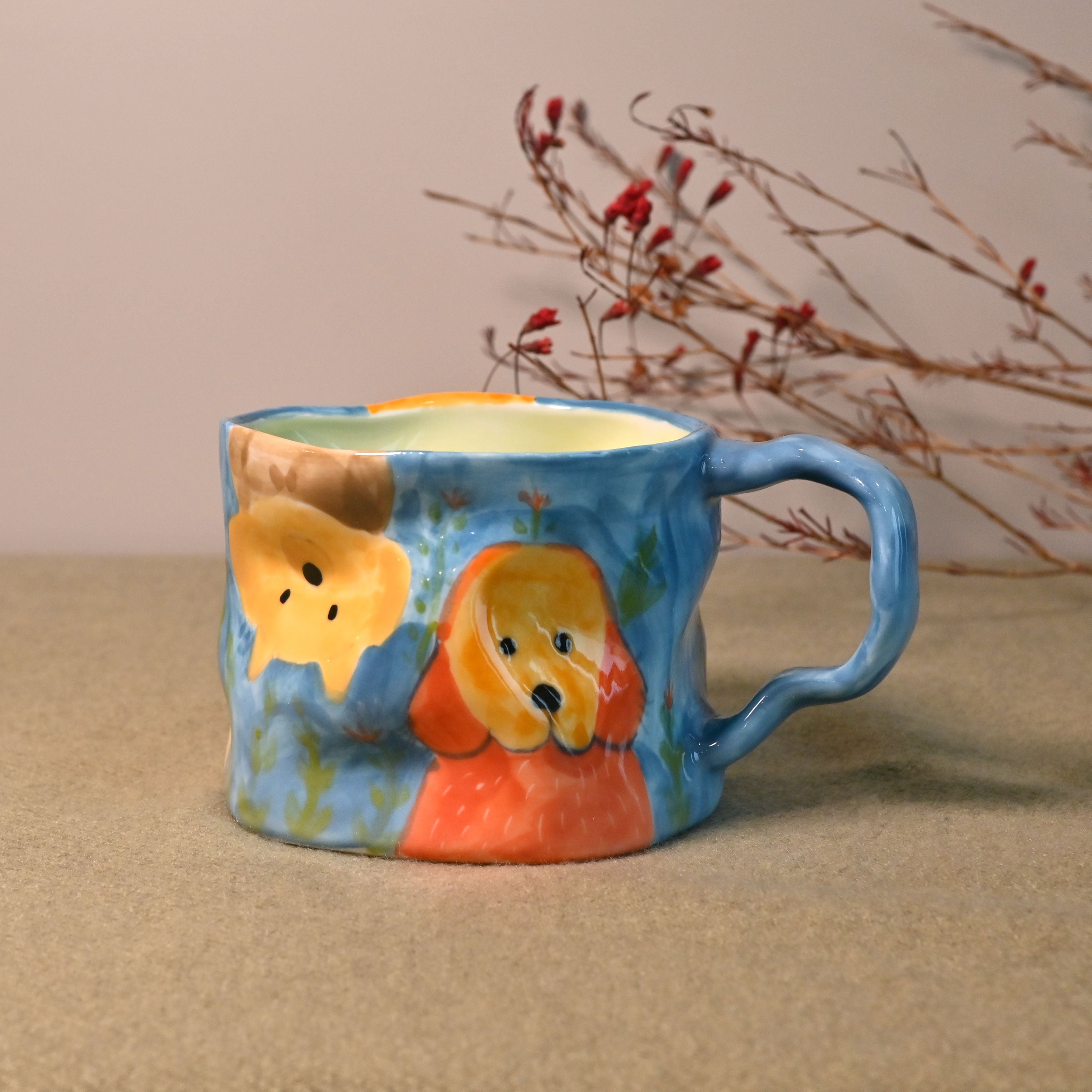 Handmade Ceramic Mug – Forest Friends
