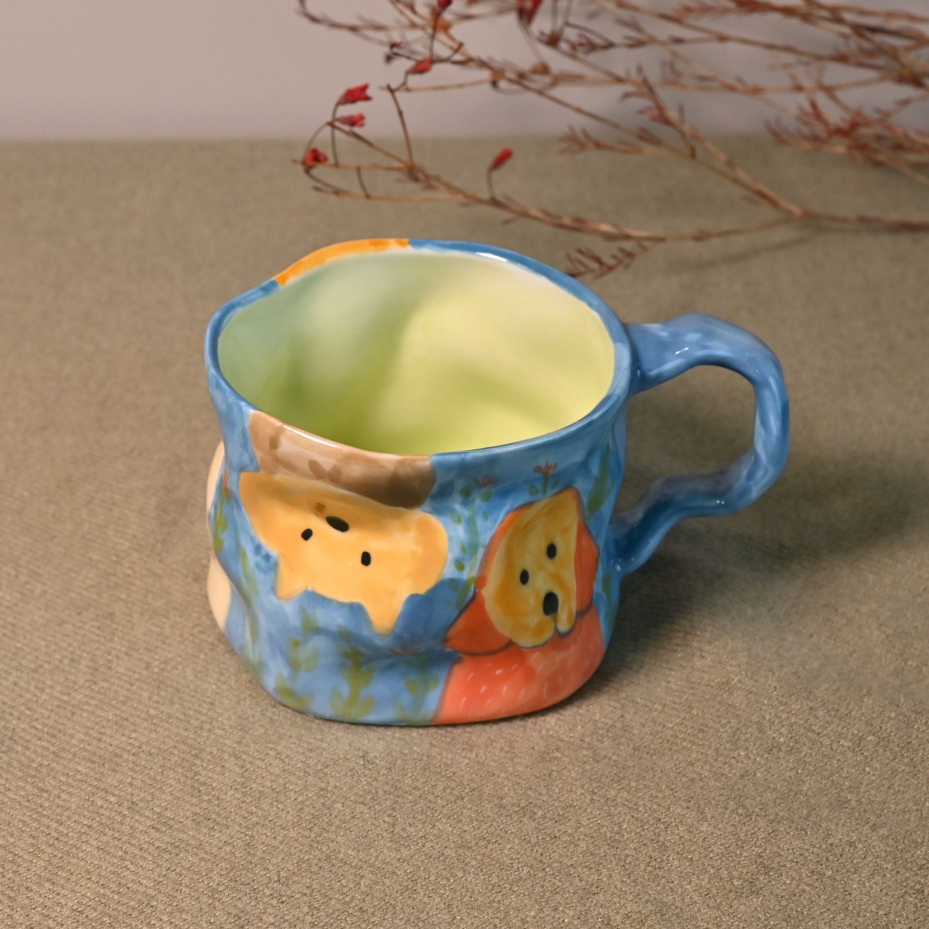 Handmade Ceramic Mug – Forest Friends