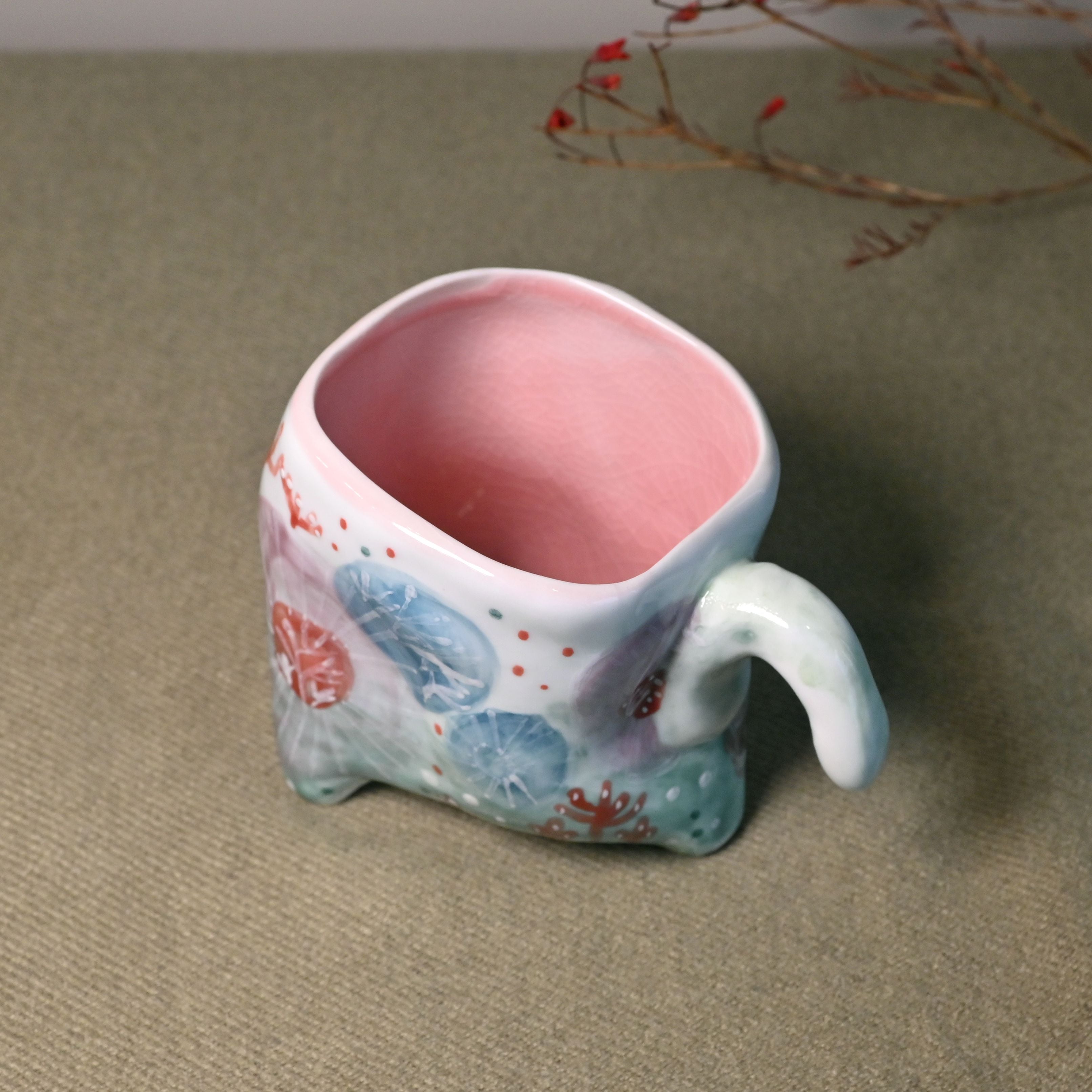 Handmade Ceramic Mug – Blossom Field
