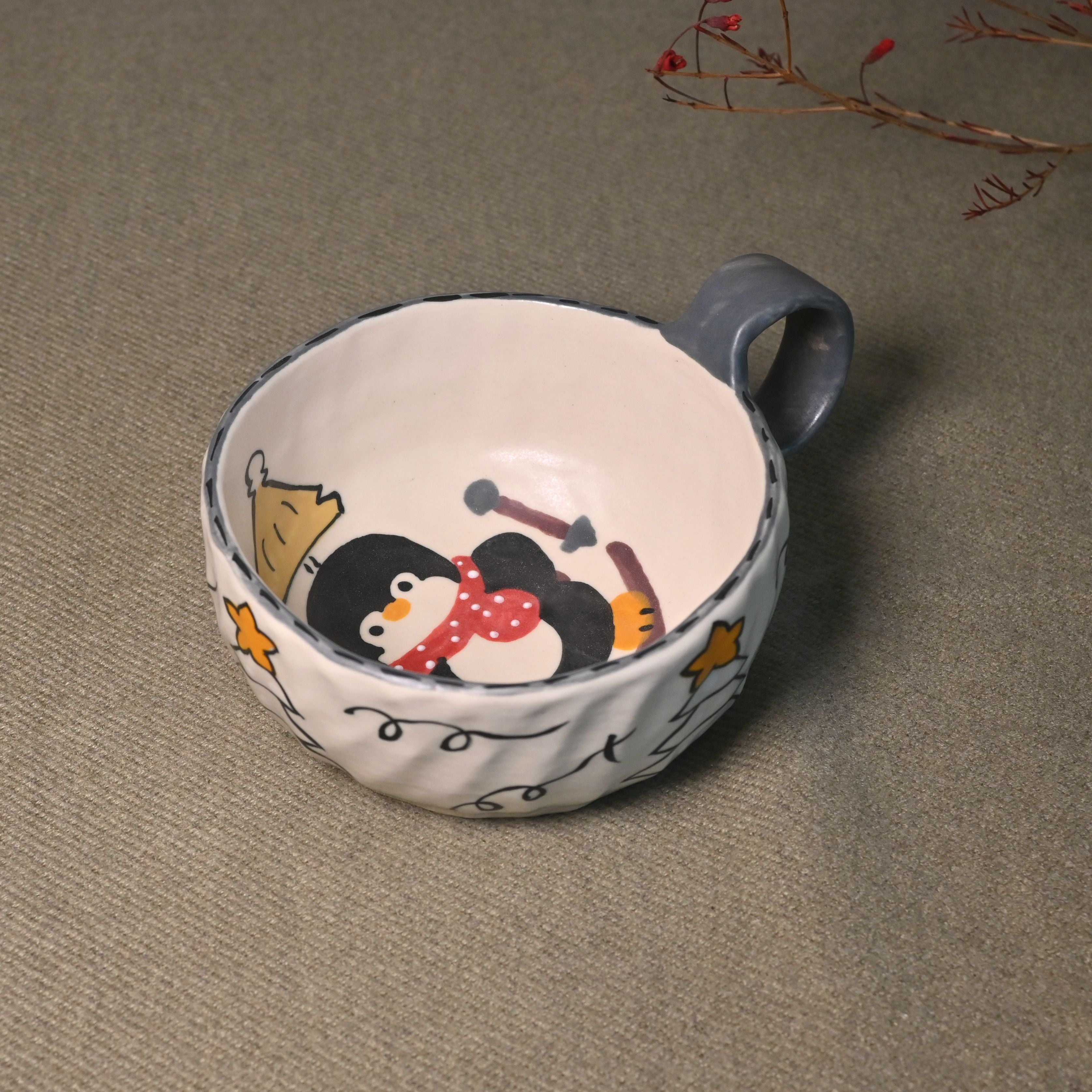 Handmade Ceramic Mug – Winter Night