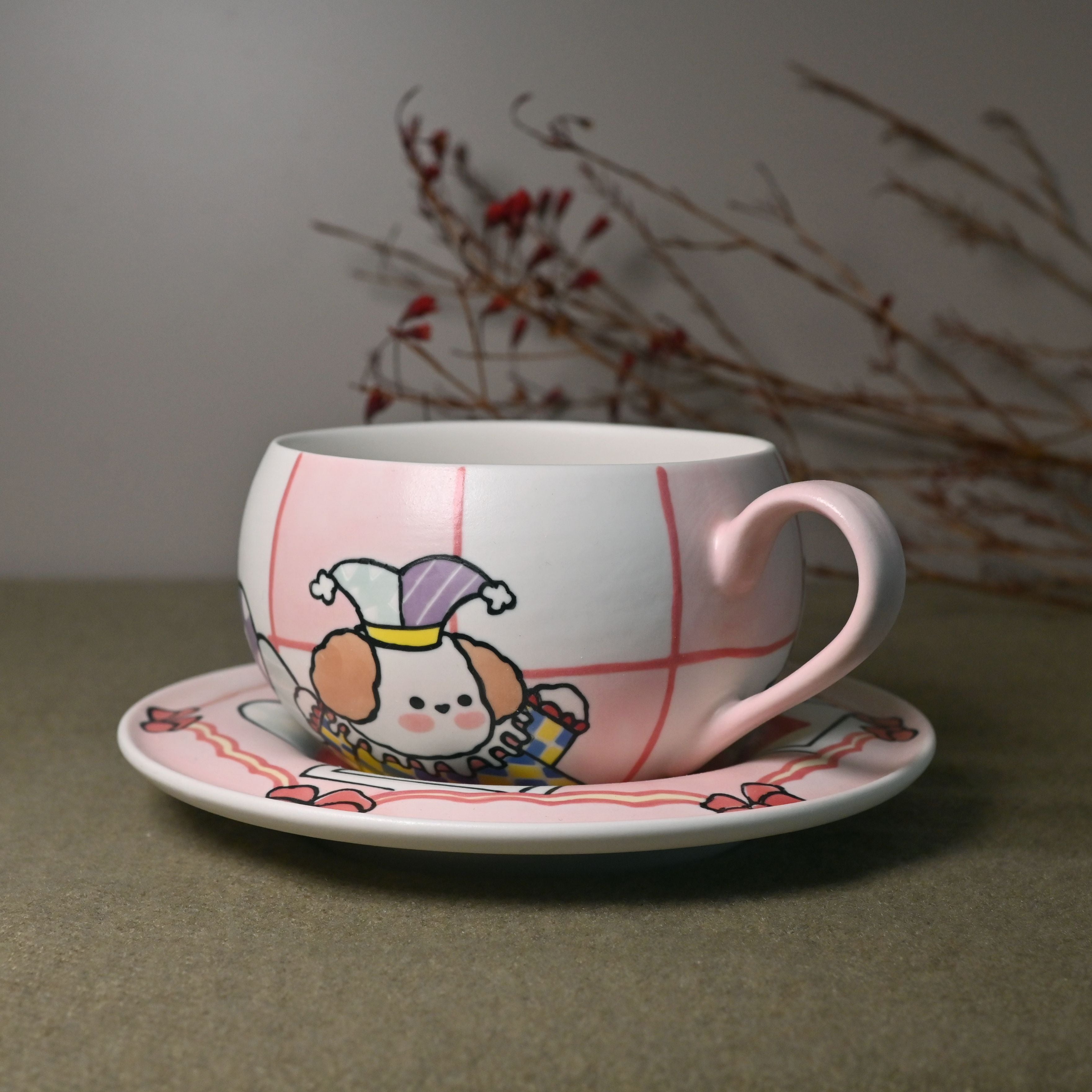 Handmade Ceramic Mug – Little Circus Mug & Saucer Collection