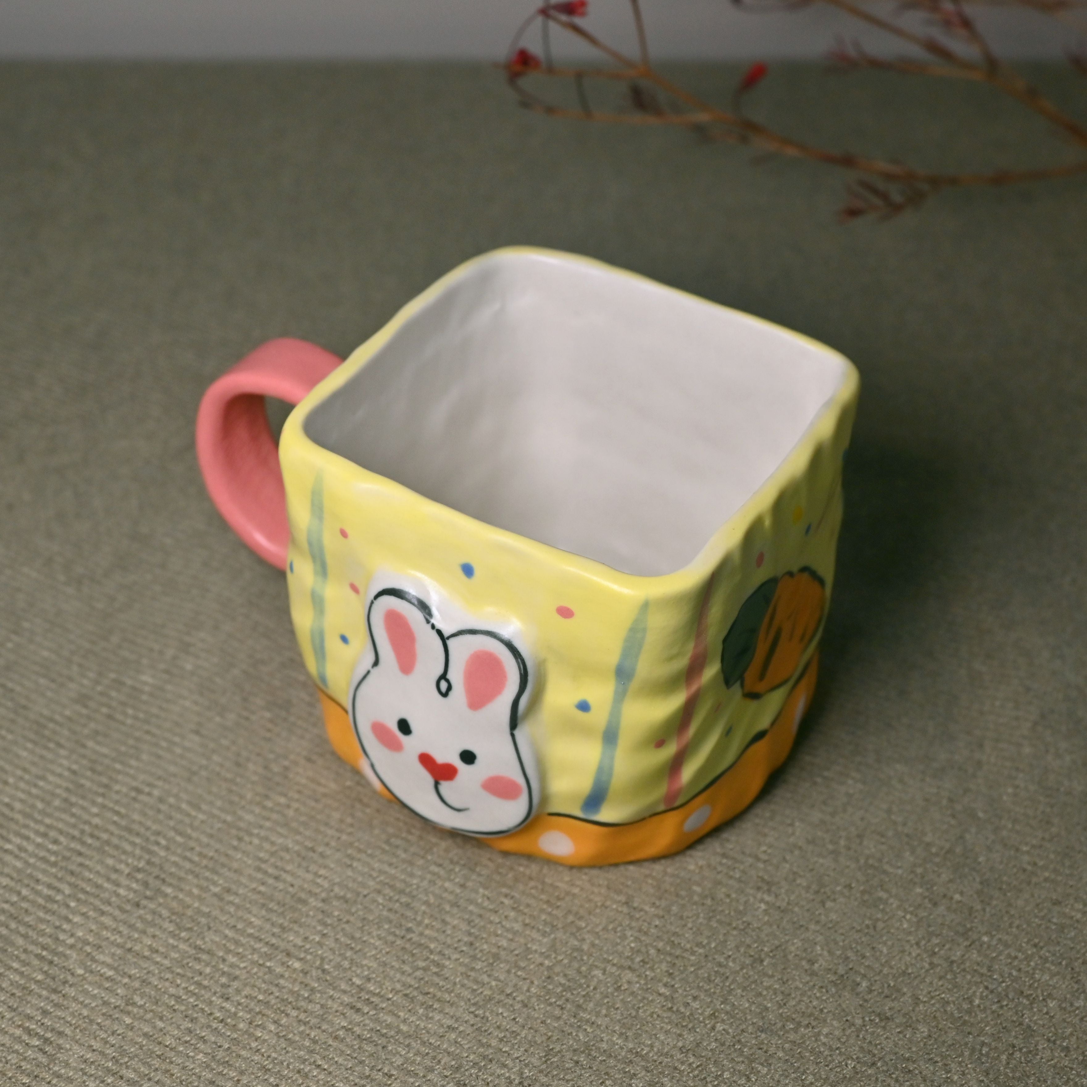 Handmade Ceramic Mug – Lovely Rabbit