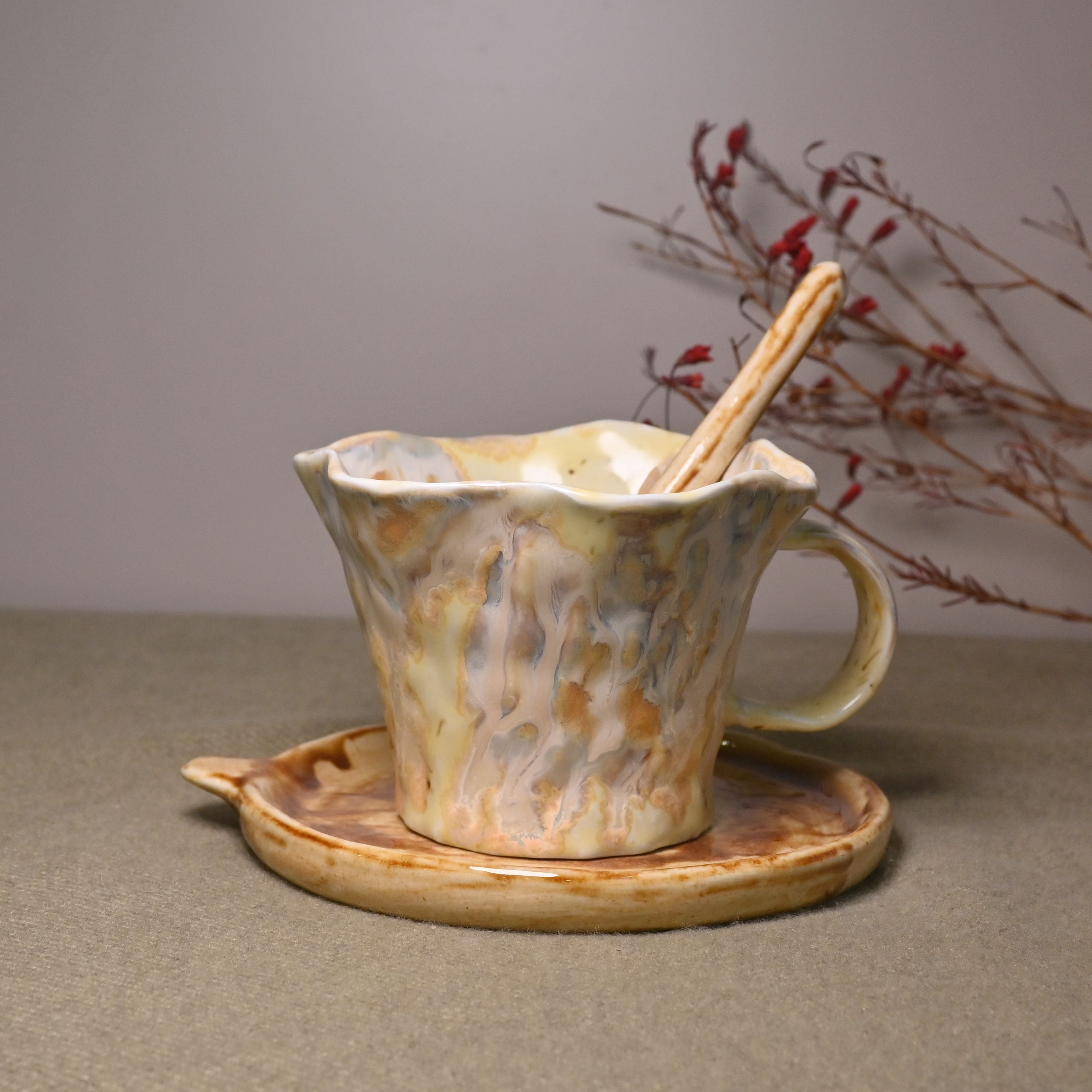 Handmade Ceramic Mug – Earth Flow Collection