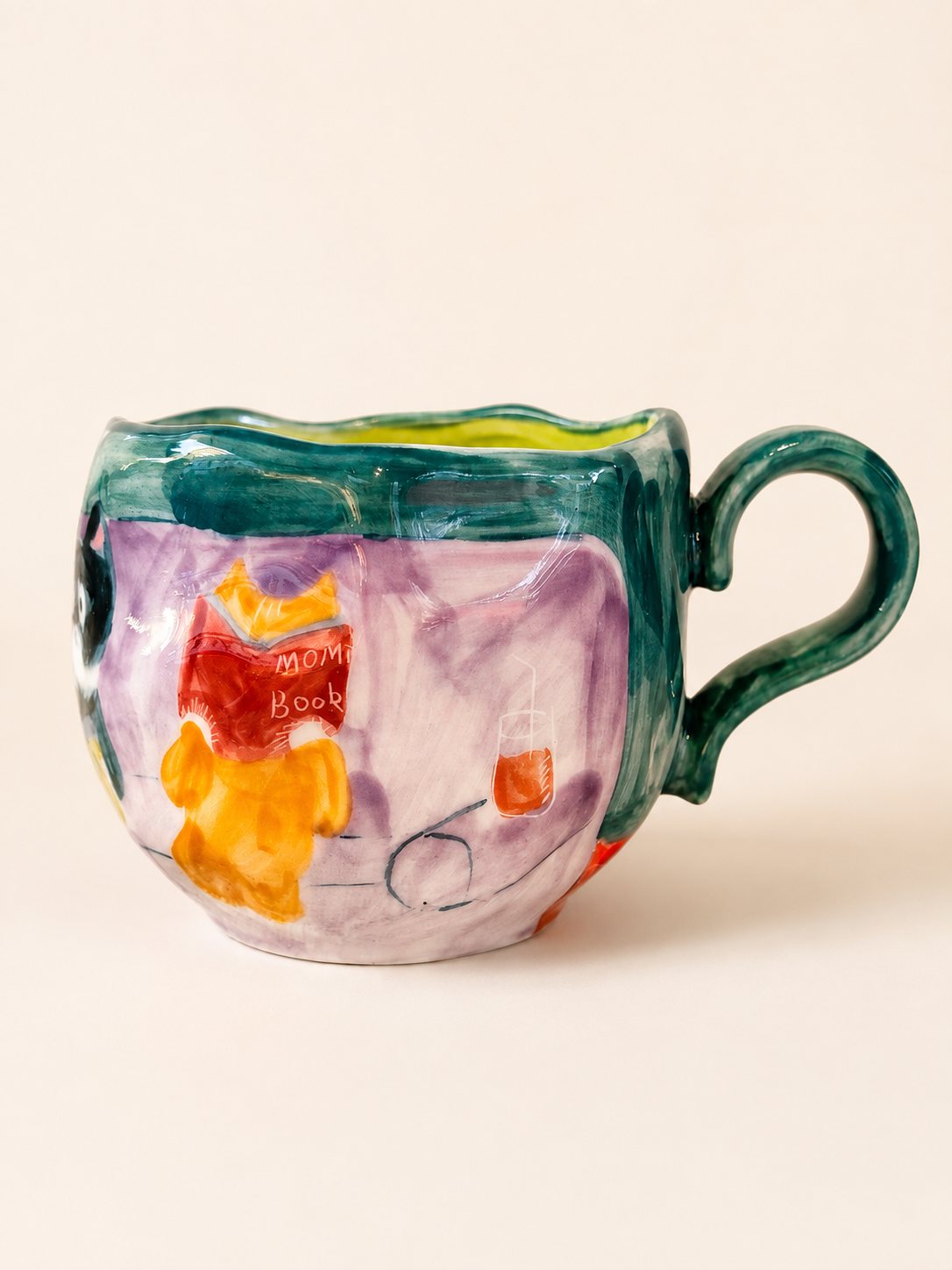 Cat Reading‑Nook Mug