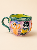 Cat Reading‑Nook Mug
