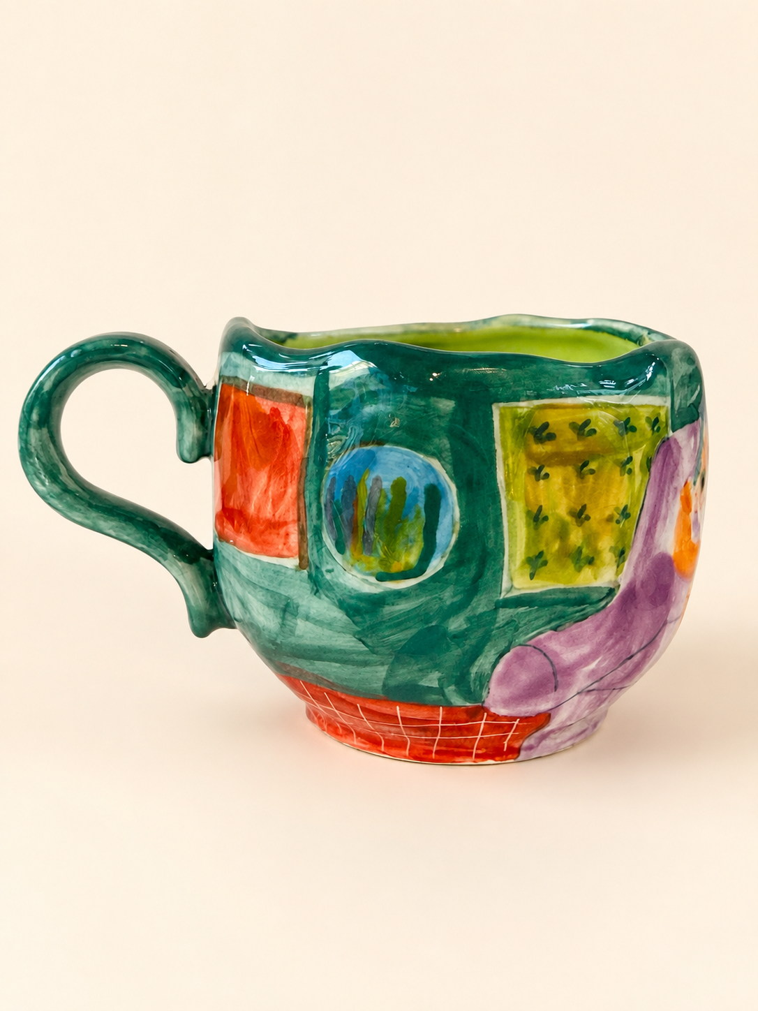 Cat Reading‑Nook Mug