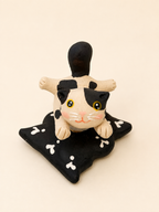 Handmade Ceramic Cat Spinner | Desk Decor Gift